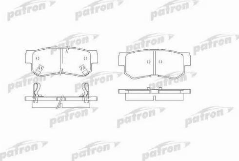 Patron PBP1606 - Brake Pad Set, disc brake autospares.lv