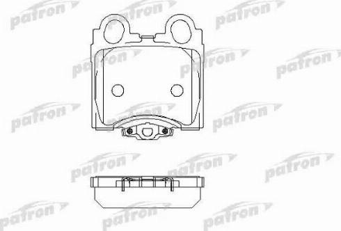 Patron PBP1610 - Brake Pad Set, disc brake autospares.lv