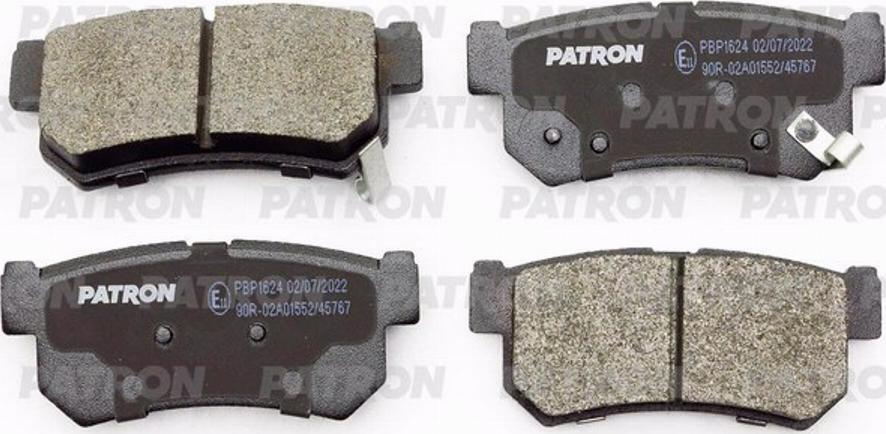 Patron PBP1624 - Brake Pad Set, disc brake autospares.lv