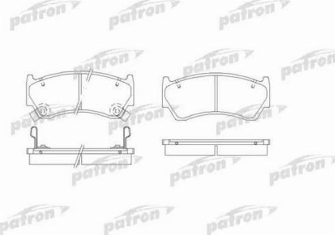 Patron PBP1091 - Brake Pad Set, disc brake autospares.lv