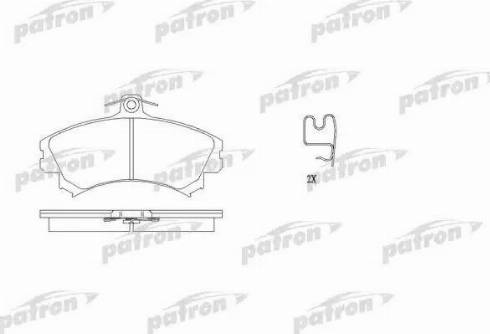 Patron PBP1093 - Brake Pad Set, disc brake autospares.lv