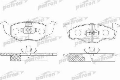 Patron PBP1054 - Brake Pad Set, disc brake autospares.lv