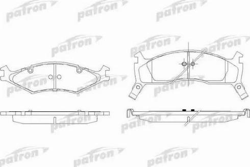 Patron PBP1034 - Brake Pad Set, disc brake autospares.lv