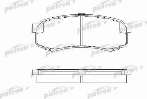 Patron PBP1021 - Brake Pad Set, disc brake autospares.lv