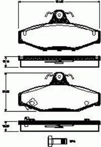 Textar 23242 142 1 5 - Brake Pad Set, disc brake autospares.lv