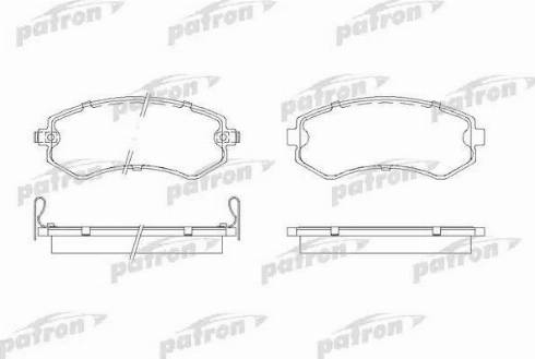 Patron PBP1166 - Brake Pad Set, disc brake autospares.lv