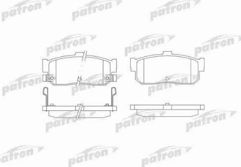 Patron PBP1104 - Brake Pad Set, disc brake autospares.lv