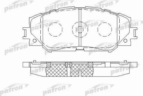 Patron PBP1891 - Brake Pad Set, disc brake autospares.lv