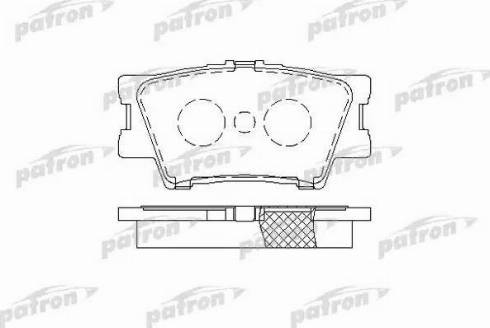 Patron PBP1892 - Brake Pad Set, disc brake autospares.lv