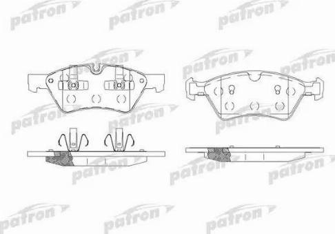 Patron PBP1830 - Brake Pad Set, disc brake autospares.lv