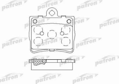 Patron PBP1310 - Brake Pad Set, disc brake autospares.lv