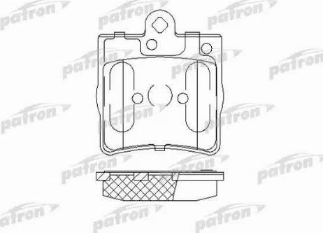 Patron PBP1311 - Brake Pad Set, disc brake autospares.lv