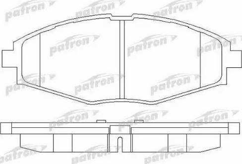 Patron PBP1337 - Brake Pad Set, disc brake autospares.lv