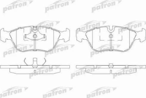 Patron PBP1285 - Brake Pad Set, disc brake autospares.lv