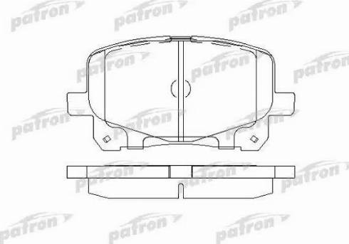 Patron PBP1752 - Brake Pad Set, disc brake autospares.lv