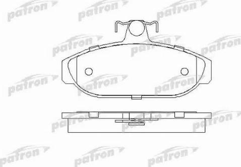 Patron PBP317 - Brake Pad Set, disc brake autospares.lv