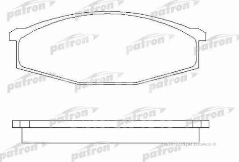 Patron PBP321 - Brake Pad Set, disc brake autospares.lv