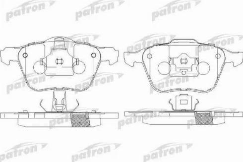 Patron PBP7008 - Brake Pad Set, disc brake autospares.lv