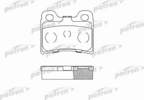 Patron PBP772 - Brake Pad Set, disc brake autospares.lv