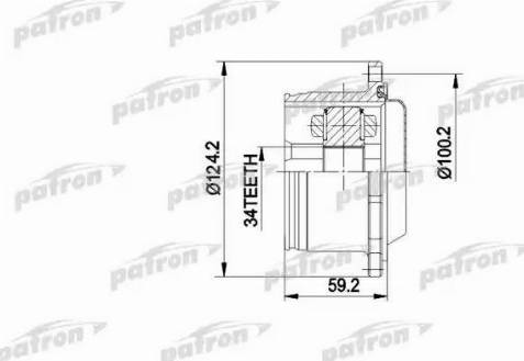Patron PCV5006 - Joint Kit, drive shaft autospares.lv