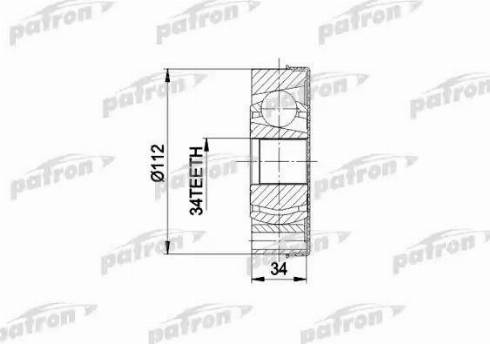 Patron PCV5034 - Joint Kit, drive shaft autospares.lv