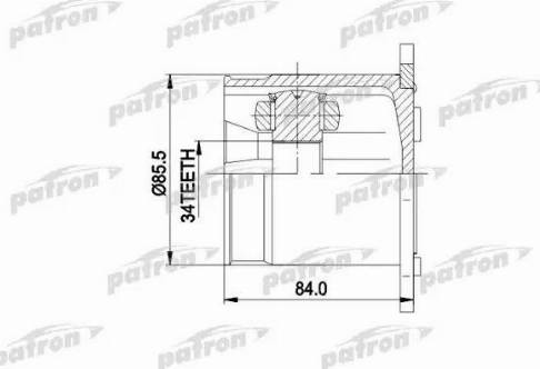 Patron PCV5031 - Joint Kit, drive shaft autospares.lv