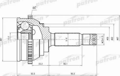 Patron PCV1471 - Joint Kit, drive shaft autospares.lv