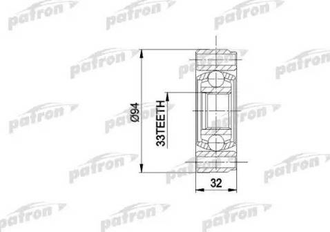 Patron PCV3004 - Joint Kit, drive shaft autospares.lv