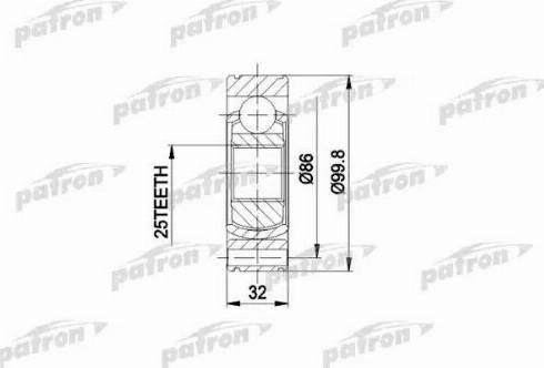 Patron PCV3020 - Joint Kit, drive shaft autospares.lv