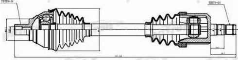 Patron PDS6876 - Drive Shaft autospares.lv