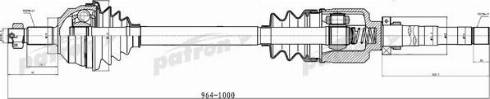 Patron PDS0310 - Drive Shaft autospares.lv