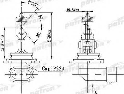 Patron PLHB4-12/51 - Bulb, spotlight autospares.lv