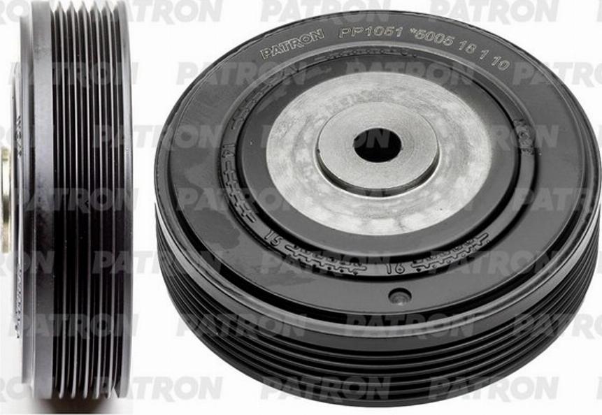 Patron PP1051 - Belt Pulley, crankshaft autospares.lv