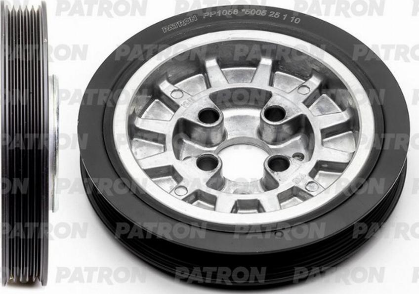 Patron PP1058 - Belt Pulley, crankshaft autospares.lv