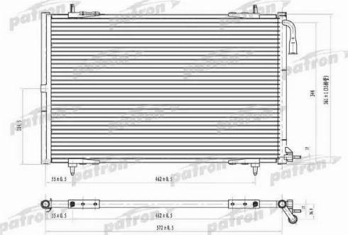 Patron PRS1089 - Condenser, air conditioning autospares.lv