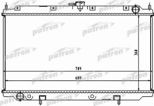 Patron PRS3490 - Radiator, engine cooling autospares.lv