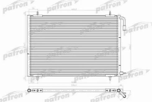 Patron PRS3634 - Condenser, air conditioning autospares.lv