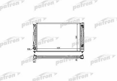 Patron PRS3018 - Radiator, engine cooling autospares.lv