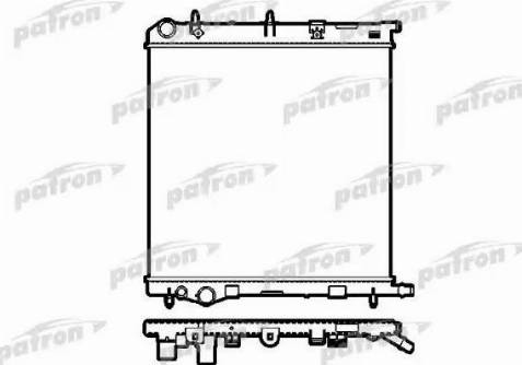 Patron PRS3033 - Radiator, engine cooling autospares.lv