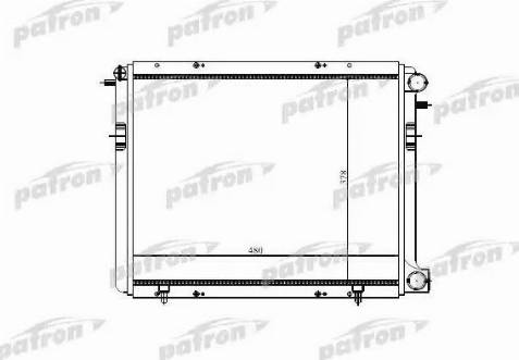 Patron PRS3199 - Radiator, engine cooling autospares.lv