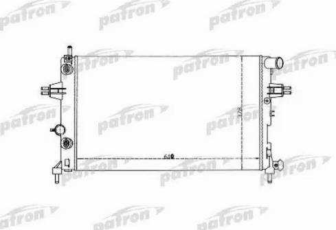 Patron PRS3335 - Radiator, engine cooling autospares.lv