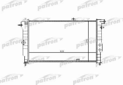 Patron PRS3330 - Radiator, engine cooling autospares.lv