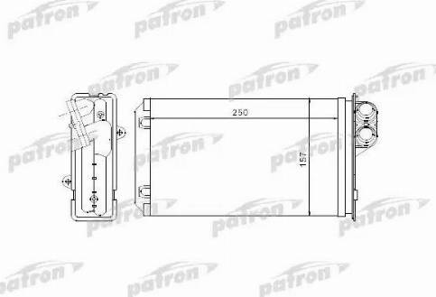 Patron PRS2056 - Heat Exchanger, interior heating autospares.lv