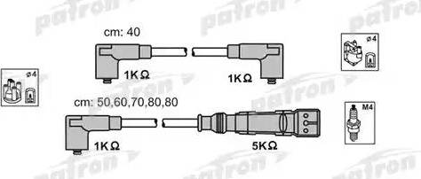 Patron PSCI1006 - Ignition Cable Kit autospares.lv