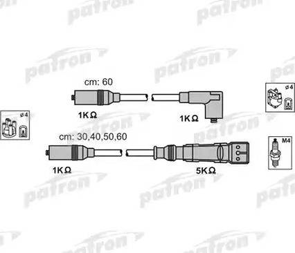 Patron PSCI1000 - Ignition Cable Kit autospares.lv