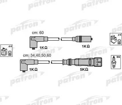 Patron PSCI1003 - Ignition Cable Kit autospares.lv