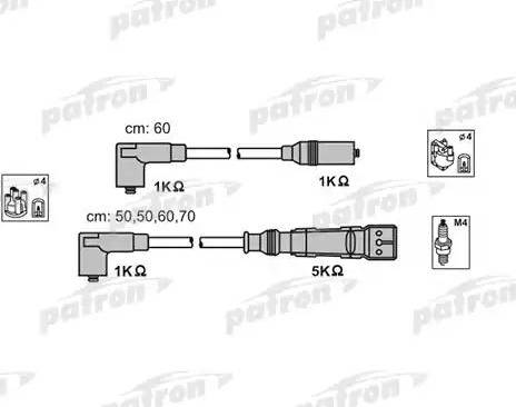 Patron PSCI1013 - Ignition Cable Kit autospares.lv