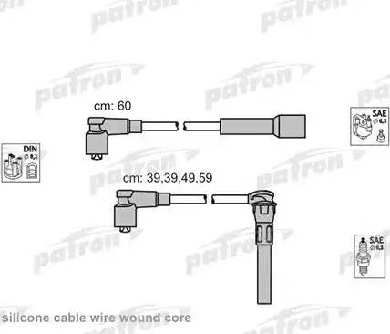 Patron PSCI2003 - Ignition Cable Kit autospares.lv