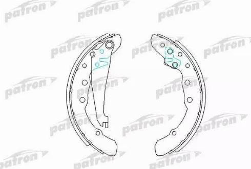 Patron PSP409 - Brake Shoe Set autospares.lv