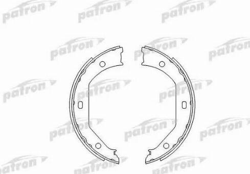 Patron PSP585 - Brake Shoe Set, parking brake autospares.lv